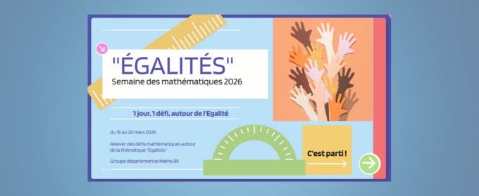 1 jour, 1 défi, autour des égalités
